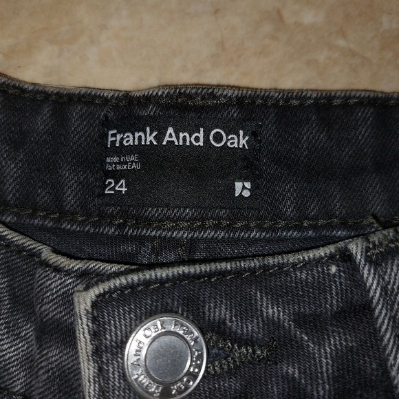 Frank and oak stevie tapered fit high rise jeans bnwt size 24 - Picture 3 of 8